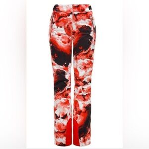 Spyder Woman’s Size 16 Ski Pants. Poppy/Black/White (worn once, no flaws)